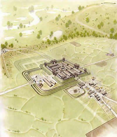 Paining of roman fort